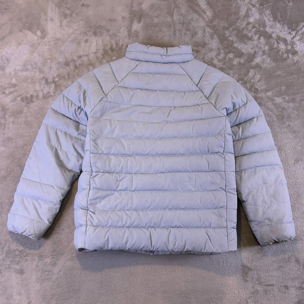 Patagonia NetPlus Girls Size 10 Goose Down Puffer Jacket Blue Kids Outdoor Coat - Picture 2 of 8